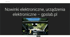 Desktop Screenshot of gpslab.pl